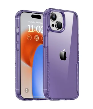 Чехол TPU+PC Multi-Color для Apple iPhone 15 (6.1") Purple