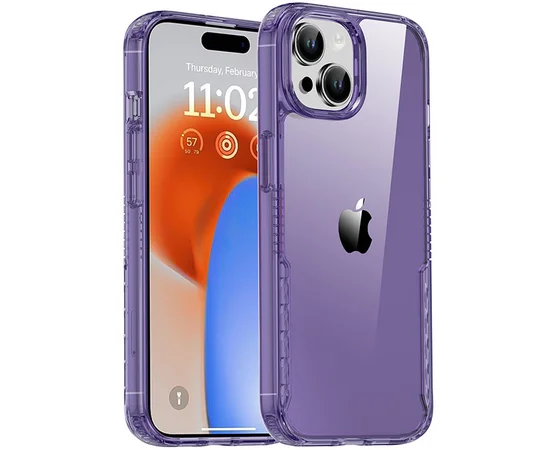 Чохол TPU+PC Multi-Color для Apple iPhone 15 (6.1") Purple