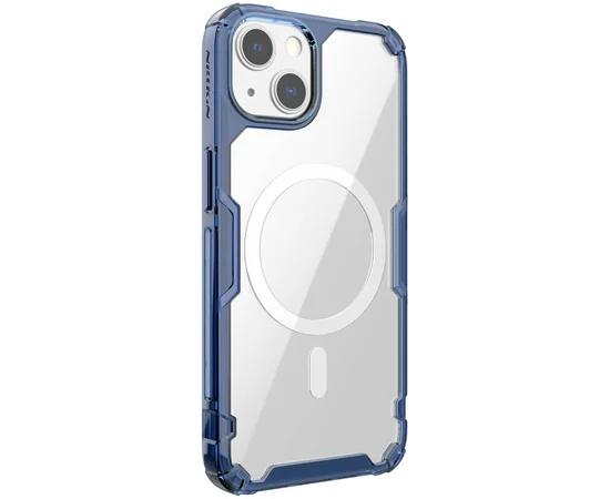 TPU чохол Nillkin Nature Pro Magnetic для Apple iPhone 15 (6.1") Синій (прозорий)