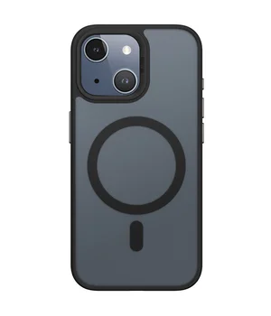 TPU+PC чохол Blueo Skin Friendly Frosted with MagSafe для Apple iPhone 15 (6.1") Чорний