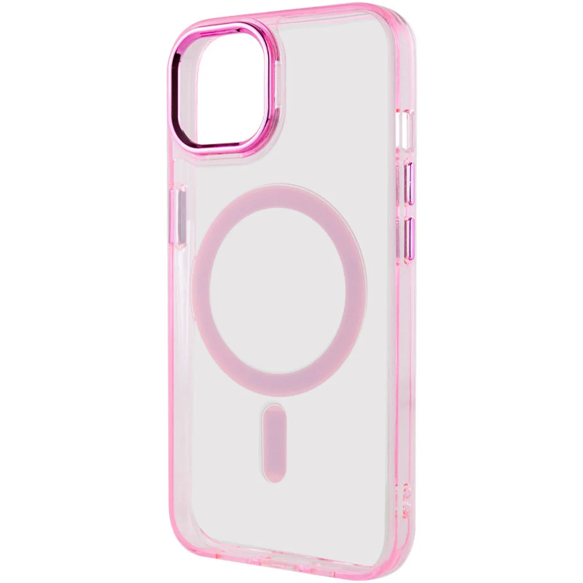 Чехол TPU Iris with MagSafe для Apple iPhone 15 (6.1") Розовый