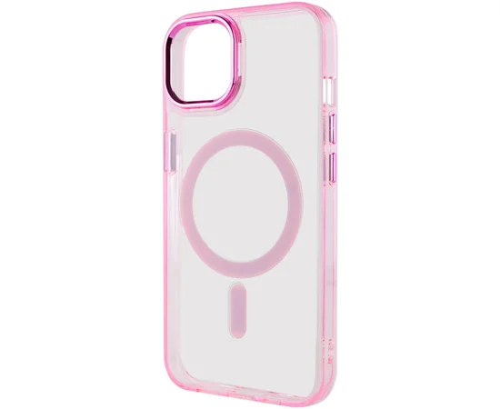 Чехол TPU Iris with MagSafe для Apple iPhone 15 (6.1") Розовый