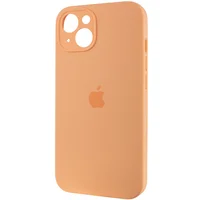 Чехол Silicone Case Full Camera Protective (AA) для Apple iPhone 15 (6.1") Оранжевый / Cantaloupe