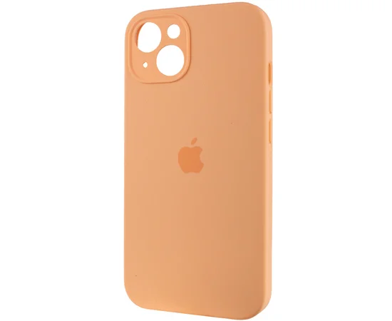 Чохол Silicone Case Full Camera Protective (AA) Apple iPhone 15 (6.1") Помаранчевий / Cantaloupe