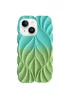 TPU чехол Leaf для Apple iPhone 15 (6.1") Marine Green / Mint