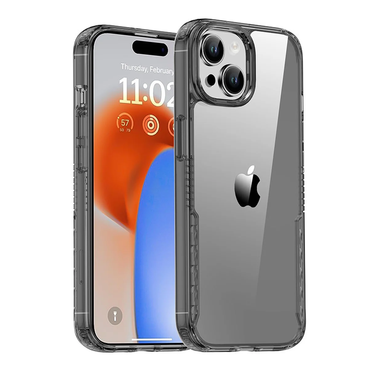 Чехол TPU+PC Multi-Color для Apple iPhone 15 (6.1") Grey