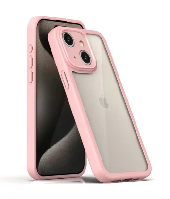 TPU чохол Transparent + Colour 1,5mm для Apple iPhone 15 (6.1") Pink TPU чохол Transparent + Colour 1,5mm для Apple iPhone 15 (6.1") Pink