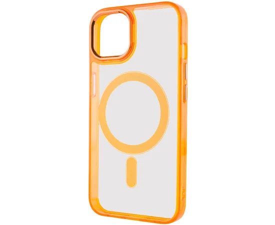 Чехол TPU Iris with MagSafe для Apple iPhone 15 (6.1") Оранжевый