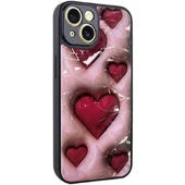 TPU+PC чехол Prisma Plushie для Apple iPhone 15 (6.1") Hearts