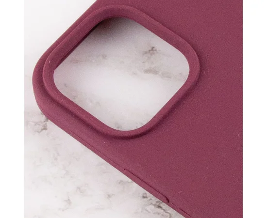 Чехол Silicone Case Full Protective (AA) для Apple iPhone 15 (6.1") Бордовый / Plum