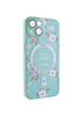 TPU+PC чохол Secret Garden with MagSafe для Apple iPhone 15 (6.1") Mint