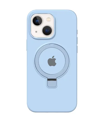 Чохол Silicone Case Full Protective with Ring для Apple iPhone 15 (6.1") Blue