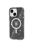 Чехол TPU Galaxy Sparkle (MagFit) для Apple iPhone 15 (6.1") Black+Glitter