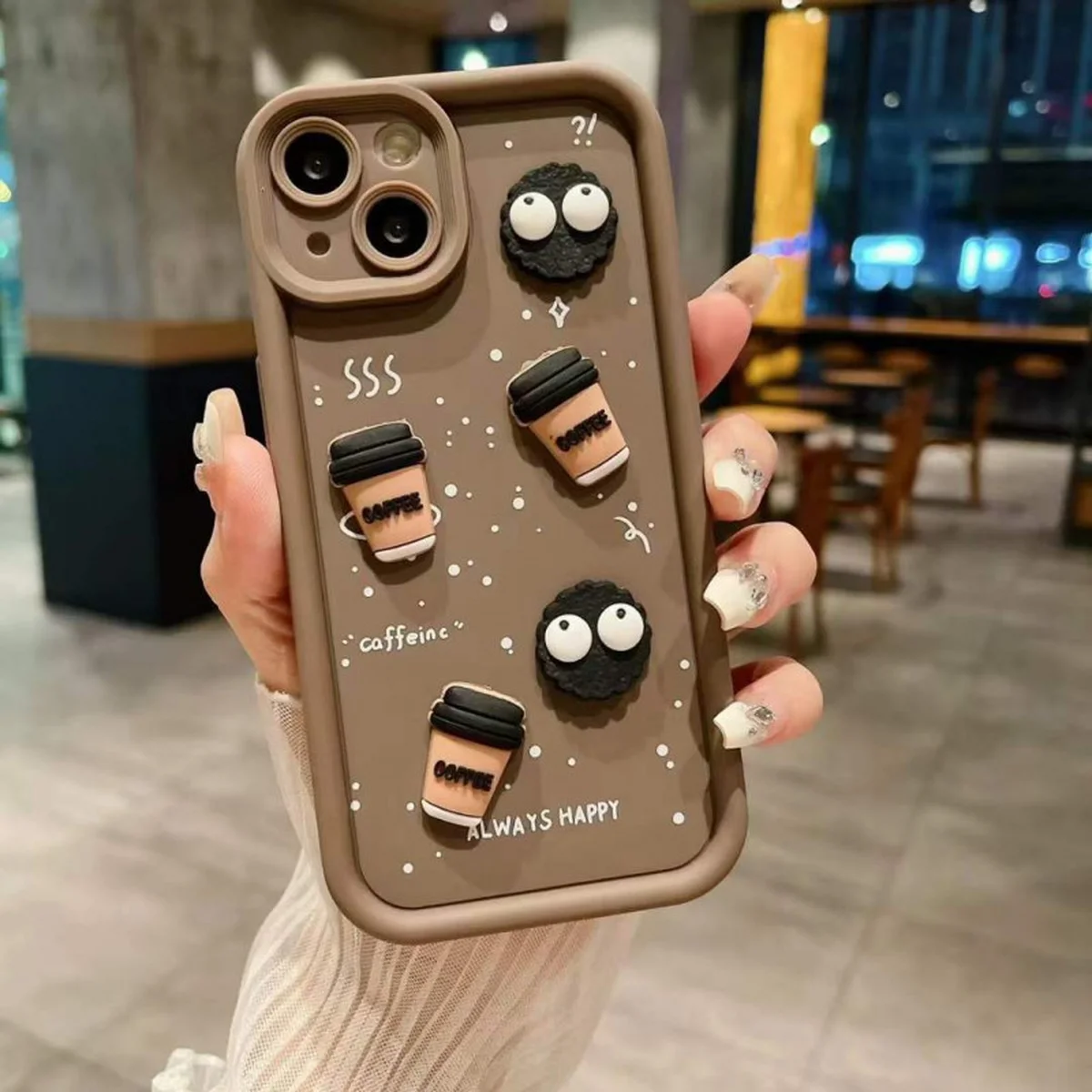 Чехол TPU Toys Case для Apple iPhone 15 (6.1") Brown / Always Happy