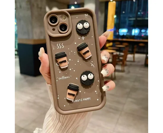 Чехол TPU Toys Case для Apple iPhone 15 (6.1") Brown / Always Happy