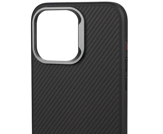 Чехол TPU+PC Carbon with MagSafe для Apple iPhone 15 (6.1") Black