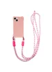 Чехол TPU CrossBody with straps для Apple iPhone 15 (6.1") Pink