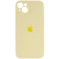 Чехол Silicone Case Full Camera Protective (AA) для Apple iPhone 15 (6.1") Желтый / Mellow Yellow