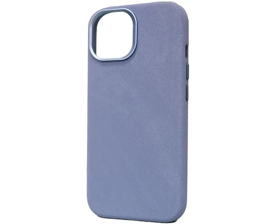 Чехол Denim with MagSafe для Apple iPhone 15 (6.1") Light blue