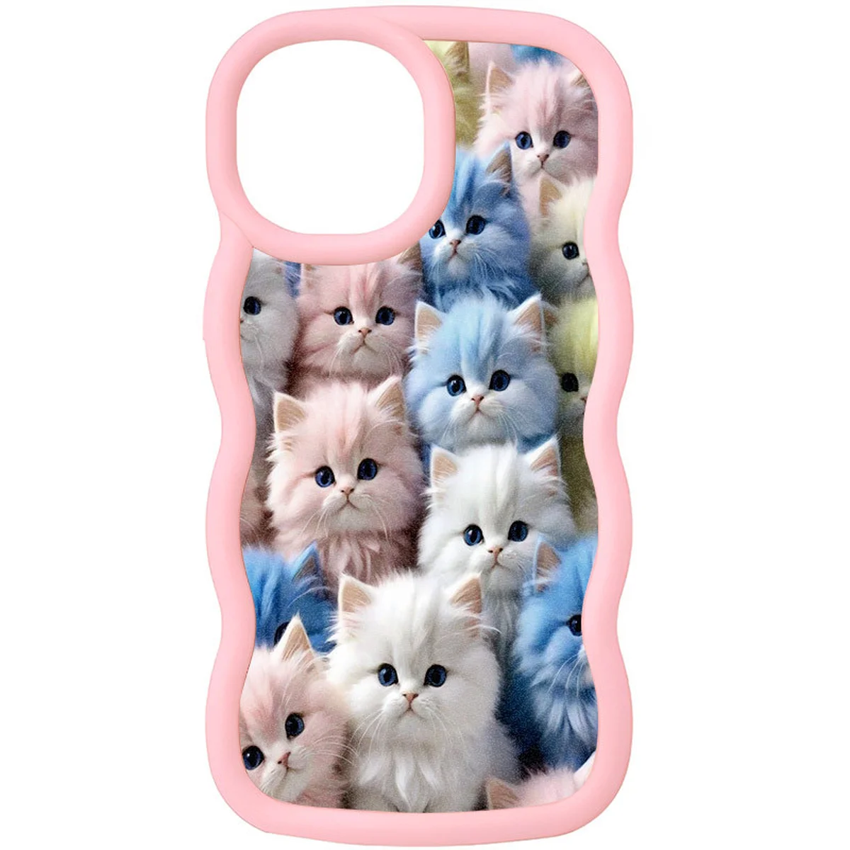 Чехол TPU Cloudy Pictures для Apple iPhone 15 (6.1") Kittens