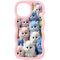 Чехол TPU Cloudy Pictures для Apple iPhone 15 (6.1") Kittens