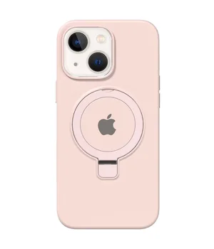 Чехол Silicone Case Full Protective with Ring для Apple iPhone 15 (6.1") Pink