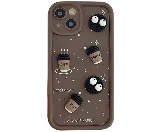 Чехол TPU Toys Case для Apple iPhone 15 (6.1") Brown / Always Happy