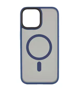 TPU+PC чохол Metal Buttons with MagSafe для Apple iPhone 15 (6.1") Синій