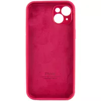 Чохол Silicone Case Full Camera Protective (AA) Apple iPhone 15 (6.1") Червоний / Rose Red
