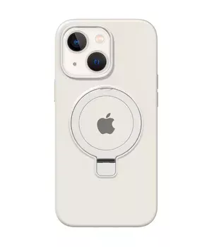Чохол Silicone Case Full Protective with Ring для Apple iPhone 15 (6.1") White