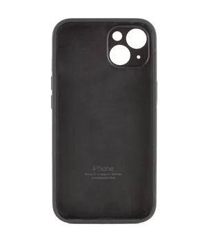 Чехол Silicone Case Full Camera Protective (AA) для Apple iPhone 15 (6.1") Черный / Black