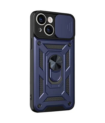 Чохол Ummi Camshield Serge Ring для Apple iPhone 15 (6.1") Синій / Navy