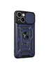 Чехол Ummi Camshield Serge Ring для Apple iPhone 15 (6.1") Синий / Navy