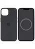 Чехол Silicone case (AAA) full with Magsafe and Animation для Apple iPhone 15 (6.1") Черный / Black