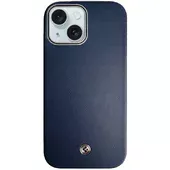 Чехол PC+Leather SGP with MagSafe для Apple iPhone 15 (6.1") Blue