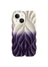 TPU чехол Leaf для Apple iPhone 15 (6.1") White / Purple