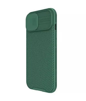 Карбонова накладка Nillkin CamShield Pro для Apple iPhone 15 (6.1") Deep Green