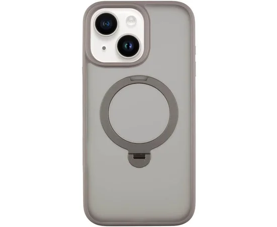 Чехол Ummi Colorful with MagSafe HQ Ring для Apple iPhone 15 (6.1") Grey