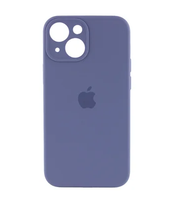 Чохол Silicone Case Full Camera Protective (AA) Apple iPhone 15 (6.1") Сірий / Lavender Gray