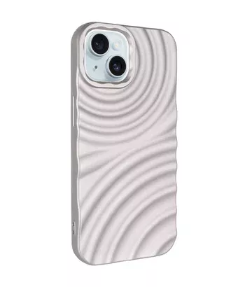 Чохол TPU MonoWave для Apple iPhone 15 (6.1") Light Gray