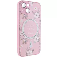 TPU+PC чохол Secret Garden with MagSafe для Apple iPhone 15 (6.1") Pink