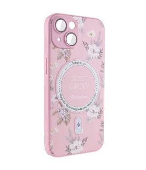 TPU+PC чехол Secret Garden with MagSafe для Apple iPhone 15 (6.1") Pink