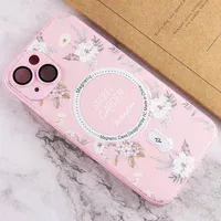 TPU+PC чохол Secret Garden with MagSafe для Apple iPhone 15 (6.1") Pink