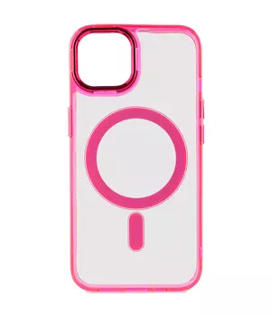 Чохол TPU Iris with MagSafe для iPhone 15 (6.1") Малиновий