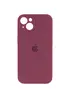 Чохол Silicone Case Full Camera Protective (AA) для Apple iPhone 15 (6.1") Бордовий / Plum