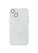 Чохол TPU+Glass Sapphire Midnight with MagSafe для Apple iPhone 15 (6.1") Білий / White