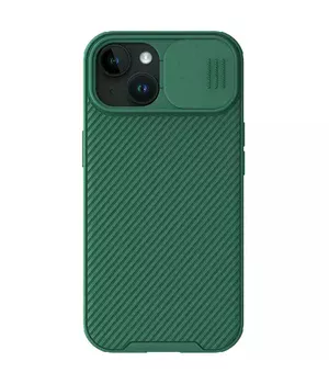Карбонова накладка Nillkin CamShield Pro для Apple iPhone 15 (6.1") Deep Green