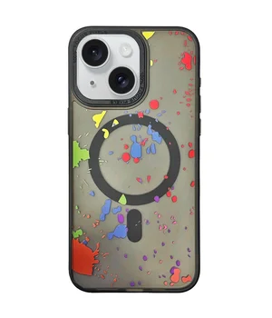 Чехол TPU+PC Flush with MagSafe для Apple iPhone 15 (6.1") Titanium black