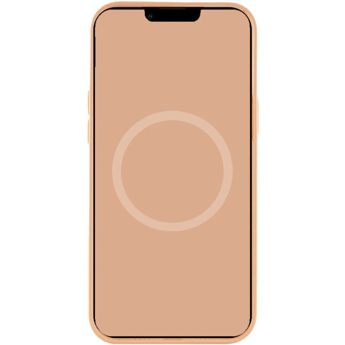 Чохол Silicone case (AAA) full with Magsafe and Animation для Apple iPhone 15 (6.1") Помаранчевий / Orange Sorbet