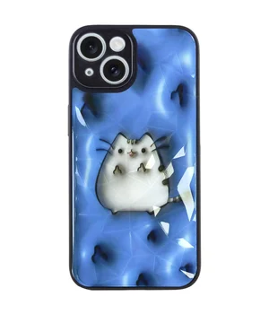 TPU+PC чехол Prisma Fluffie для Apple iPhone 15 (6.1") Pusheen